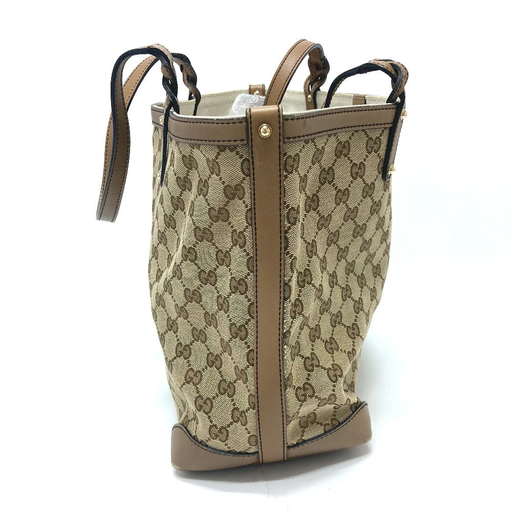 Gucci Beige Tote Bag Clutch GG Canvas - Picture 5 of 15